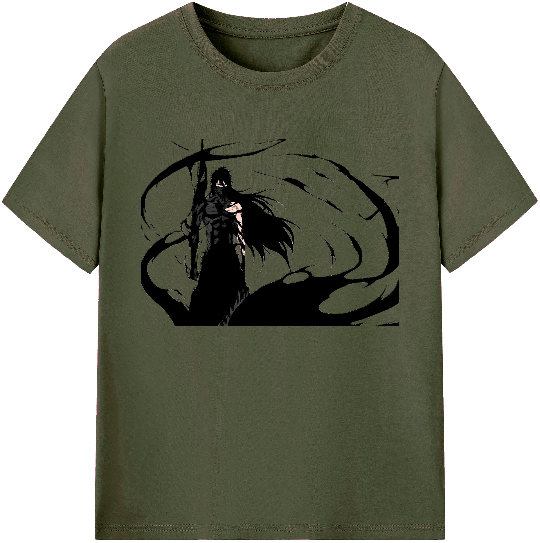 （画像用） ブリーチ 黒崎一護（くろさき いちご）BLEACH Kurosaki Ichigo 綿100％ メンズ半袖Tシャツ｜肌触りやわらか＆通気性